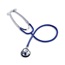 STETHOSCOPE BLACK DUAL HEAD 22" EACH