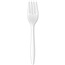 PLASTIC FORK WHITE 1000/CS